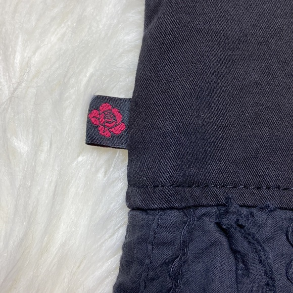 Tripp NYC Torrid VINTAGE Black Ruffle Mock Pleat Goth Lolita Skirt Size 26 PLUS - Picture 12 of 15